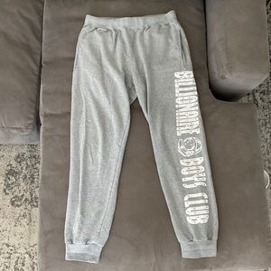 BBC Sweatpants Joggers French Terry Large Grey Boxy loose oversize Sweats